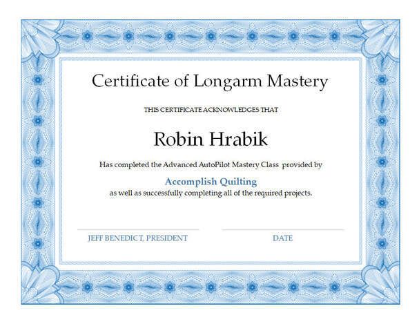 Certificate of Mastery